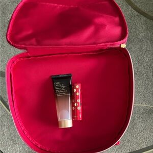 Estee Lauder Stick Blush, Rose Gold.  Advanced Night cleanser, red carrier